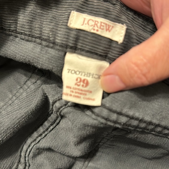 JCrew Toothpick Corduroy jeans, 29W Grey - Picture 6 of 6